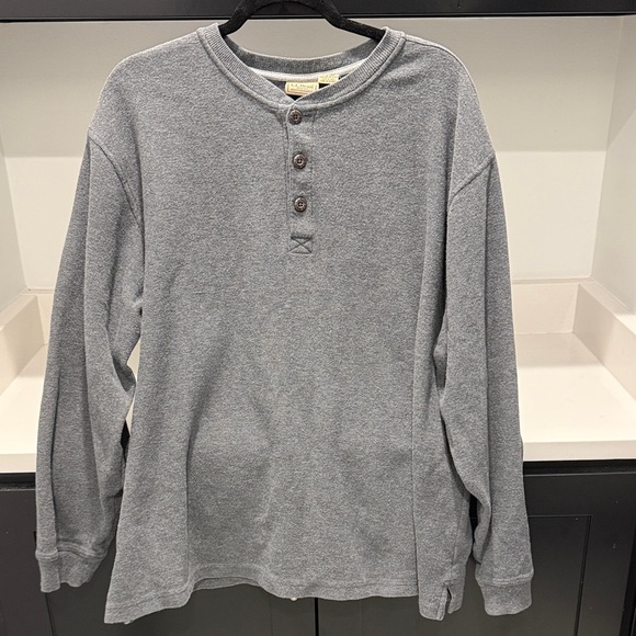 L.L. Bean Other - LL Bean Gray Henley Long Sleeve Shirt. Size XXL